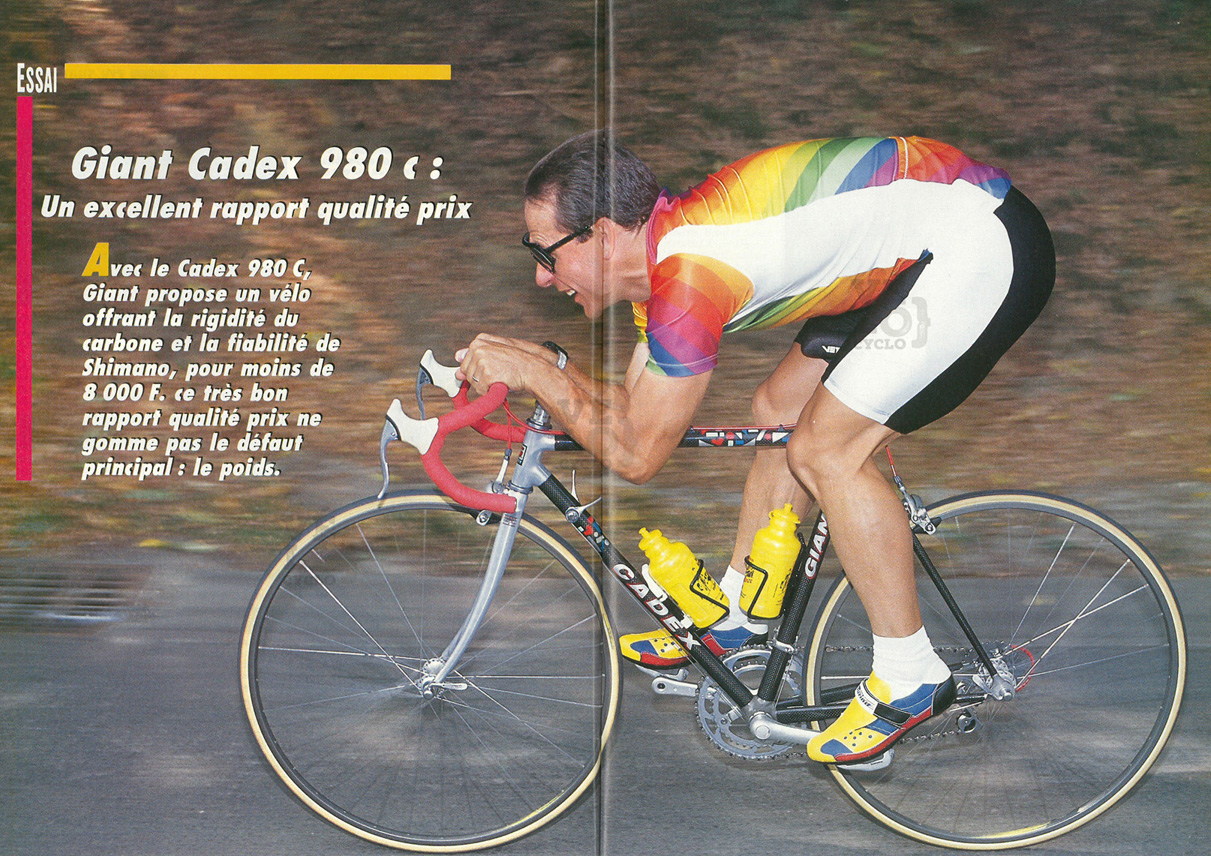 GIANT CADEX 980 C 1990 Courses de 1981 2000 V locyclo