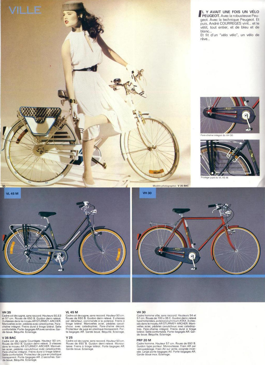 catalogue peugeot 1985 VELOCYCLO