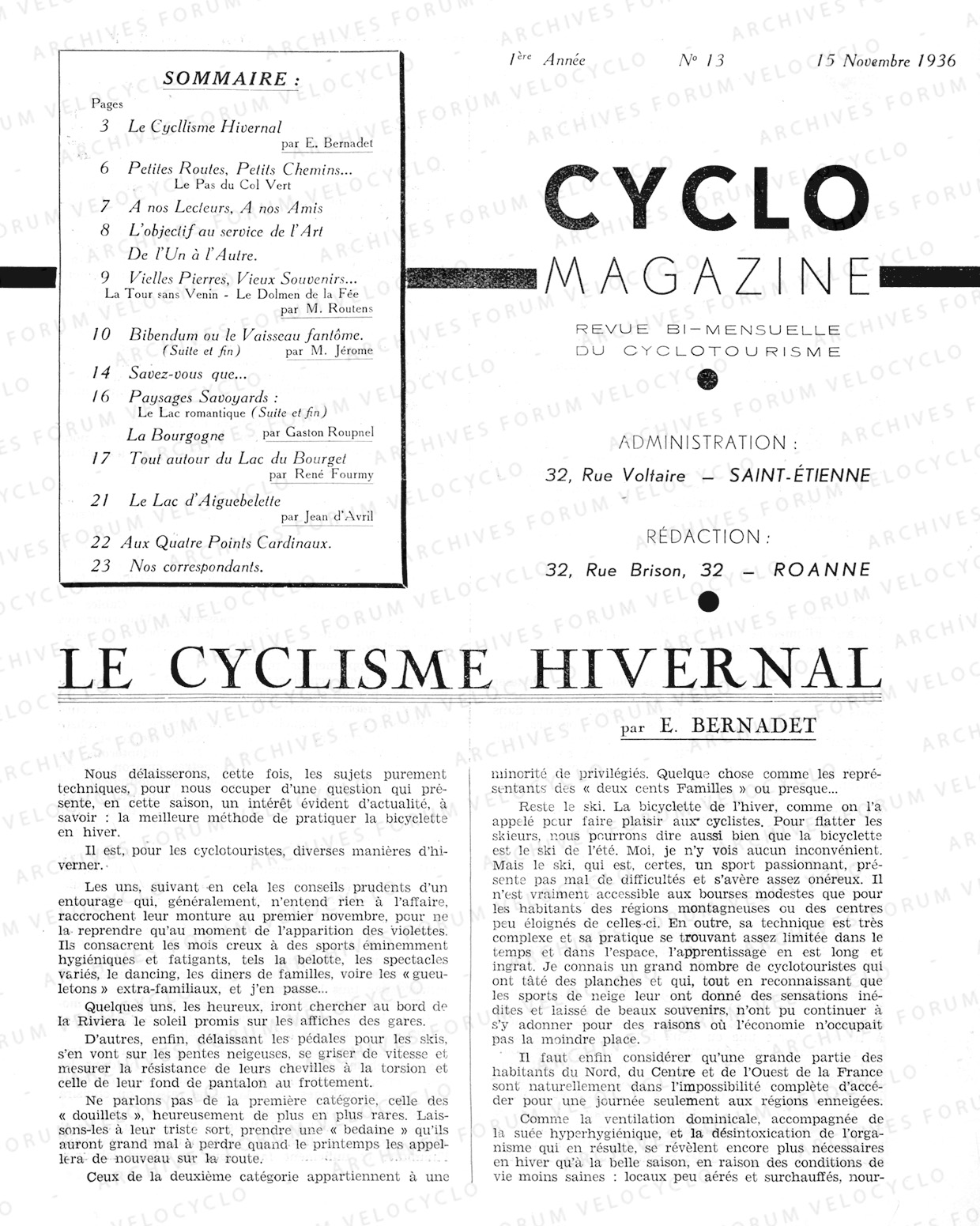 Cyclo magazine N 13 15 11 1936 P3