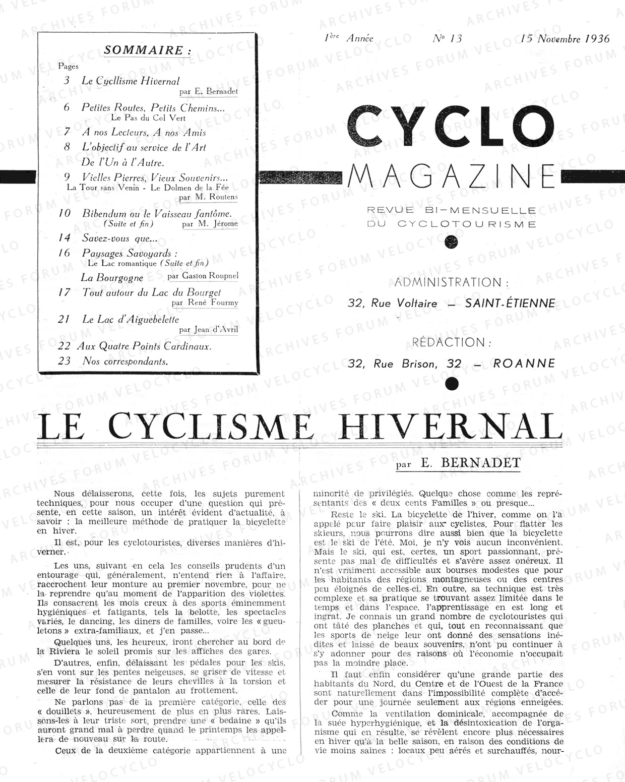 Cyclo magazine N 13 15 11 1936 P3