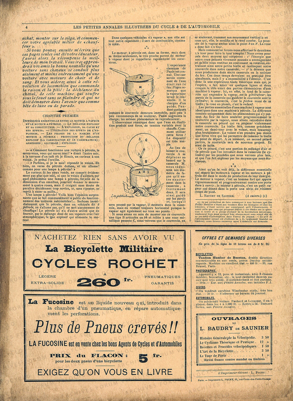 LES PETITES ANNALES N 1 1897 VELOCYCLO 4