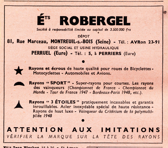 robergel spoke advertisement photo