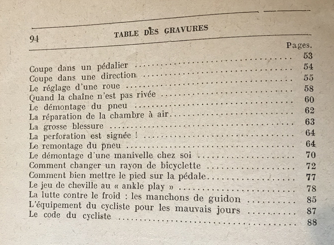 p3 SOMM2 LIVRE 1942 F TOCHÉ GEDO Comment équiper, entretenir, réparer sa bicyclette, son tandem VELOCYCLO