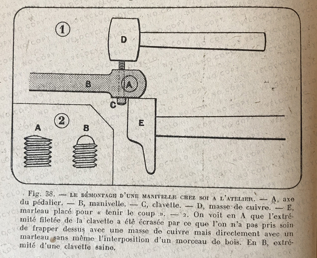 LIVRE 1942 F TOCHE GEDO enlever une clavette