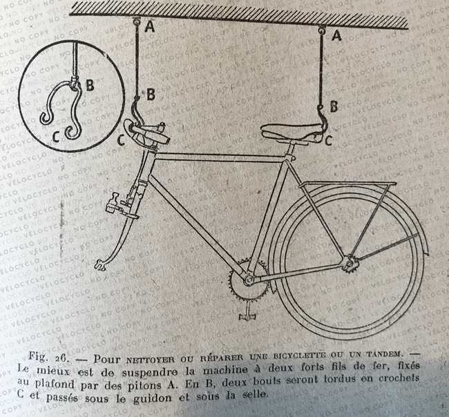 LIVRE 1942 F TOCHE GEDO suspendre son vélo