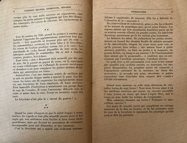 p4 5 LIVRE 1942 F TOCHÉ GEDO Comment équiper, entretenir, réparer sa bicyclette, son tandem VELOCYCLO