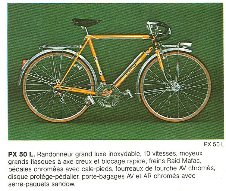 Randonneuse ou course monté randonneuse? 6327-Peugeot1975CatalogFranceTourismePX50LRandonneurBikeBoomPeugeot