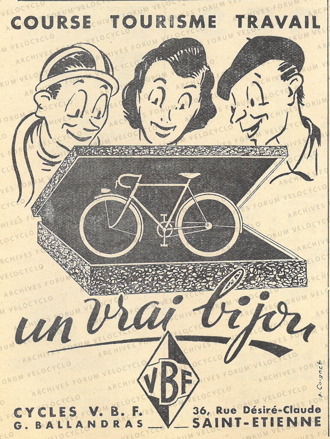 PUB VBF 1950 le cycle